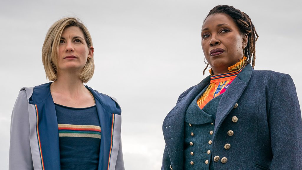 Jodie Whittaker and Jo Martin as Dr Who