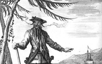 Picture of Edward Teach, aka Blackbeard the Pirate
